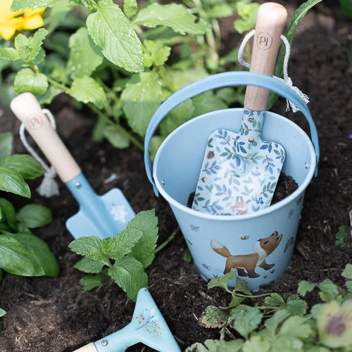 Little Dutch galeata pentru gradinarit 3 ani+ Forest Friends Blue