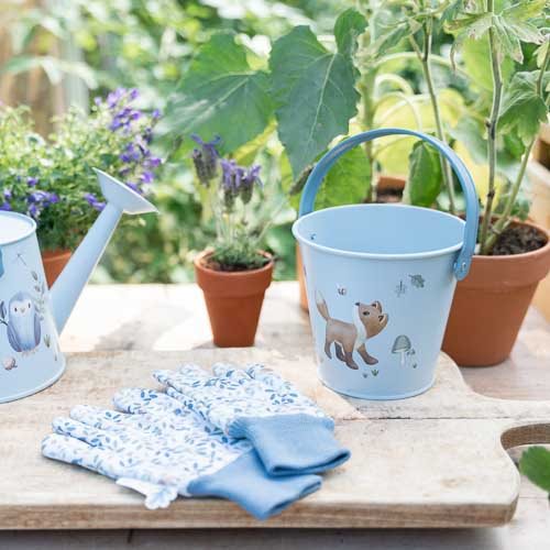 Little Dutch galeata pentru gradinarit 3 ani+ Forest Friends Blue