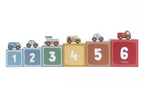 Little Dutch garaj stivuibil cu masinute utilitare incluse 18m+ Multicolored