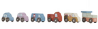 Little Dutch garaj stivuibil cu masinute utilitare incluse 18m+ Multicolored