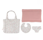 Little Dutch genata de maternitate cu accesorii pentru papusi 3 ani+ Soft Flowers