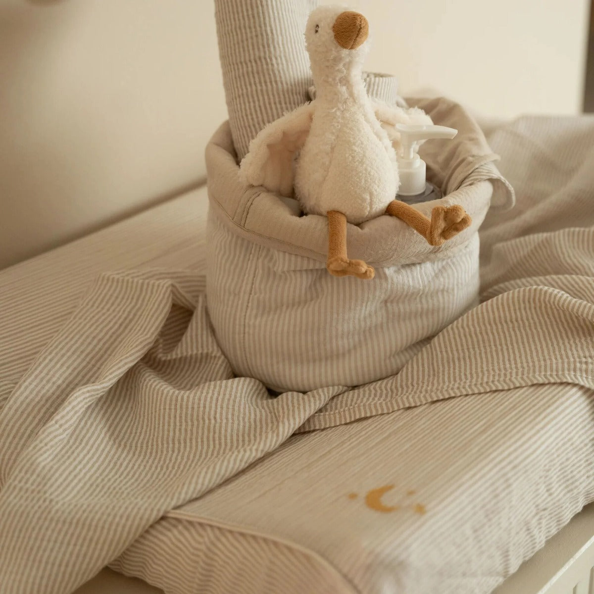 Little Dutch husa saltea de infasat BBC 50x70 cm 0m+ Pure Soft Beige