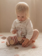 Little Dutch jucarie din lemn FSC cu roti si snur pentru tras 18m+ Fairy Garden Caprioara