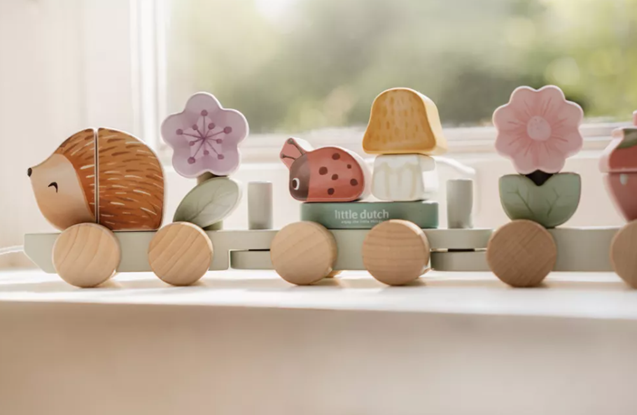 Little Dutch jucarie din lemn FSC pentru stivuire 18m+ Fairy Garden Arici