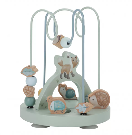 Little Dutch jucarie din lemn FSC spirala mare cu activiati 18m+ Forest Friends Imagine principală a produsului