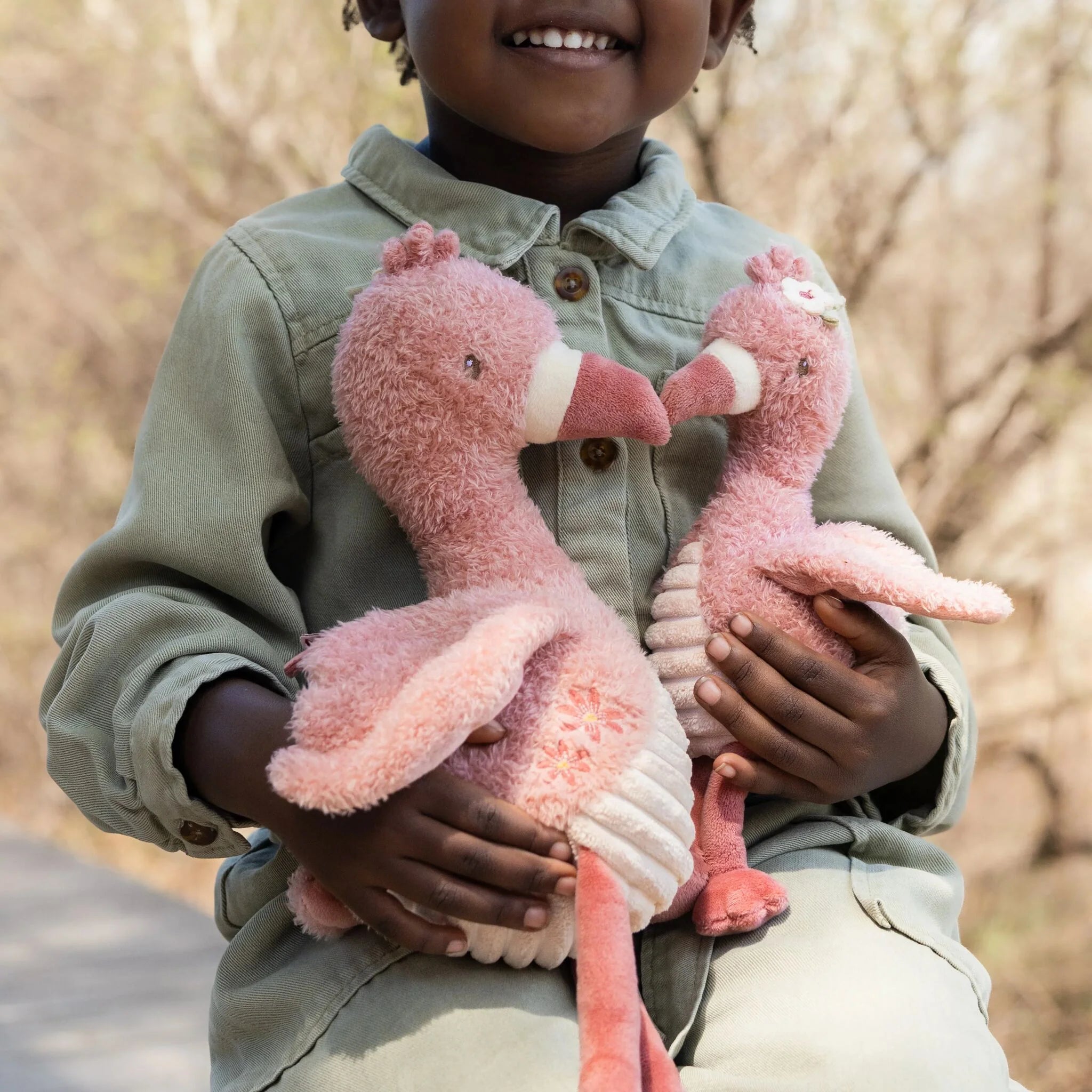 Little Dutch jucarie plus 17 cm 0m+ Safari Friends Flamingo