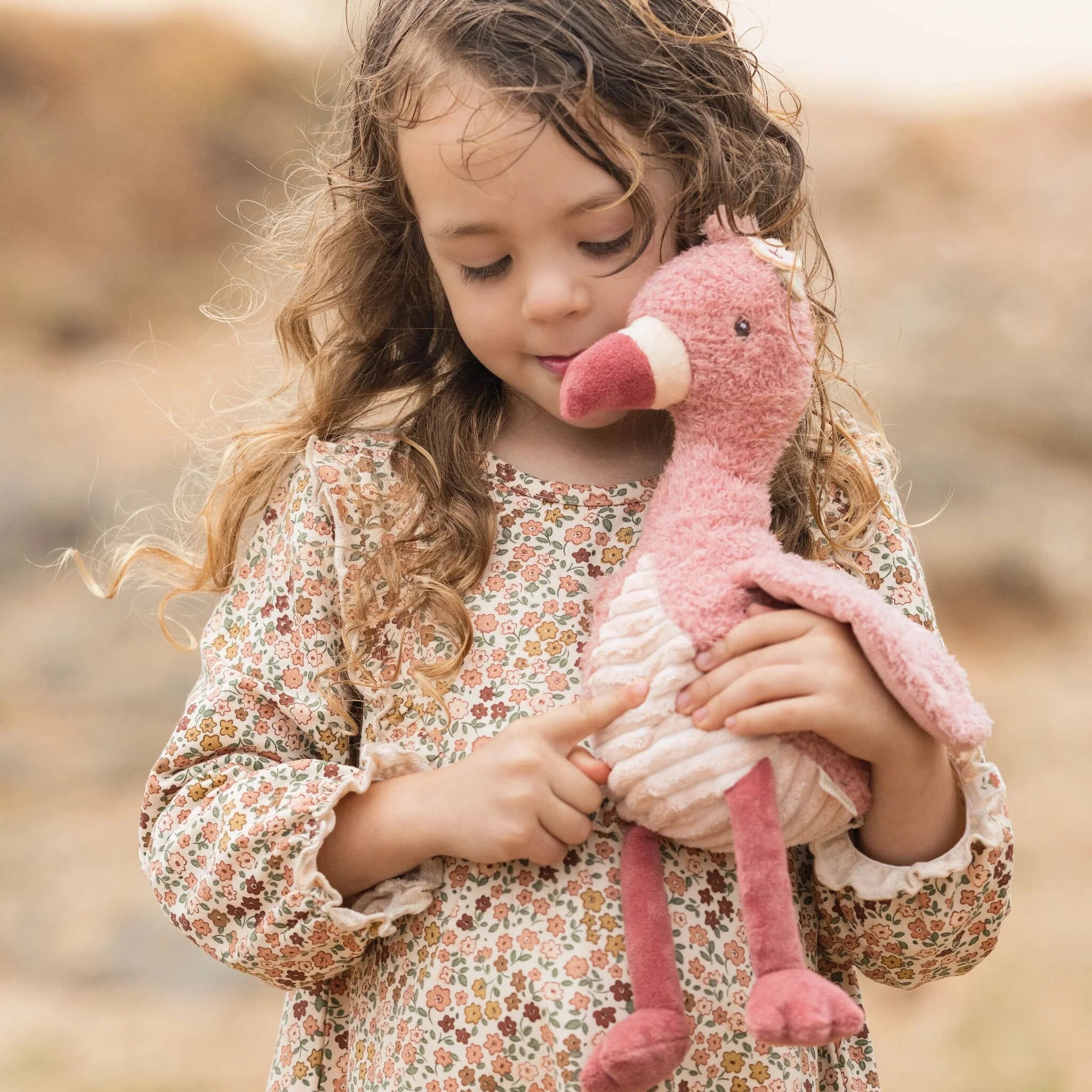 Little Dutch jucarie plus 35 cm 0m+ Safari Friends Flamingo