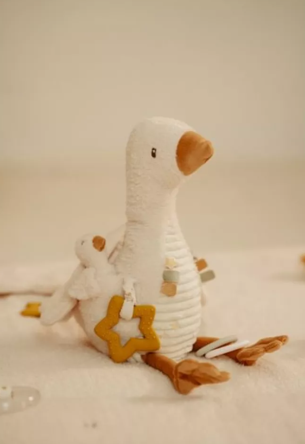 Little Dutch jucarie plus senzoriala 0m+ Newborn Naturals Little Goose