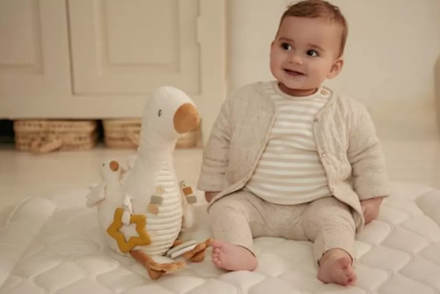 Little Dutch jucarie plus senzoriala 0m+ Newborn Naturals Little Goose
