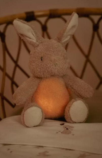 Little Dutch jucarie plus cu sunete albe si lumina de veghe Newborn Naturals 0m+ Bunny