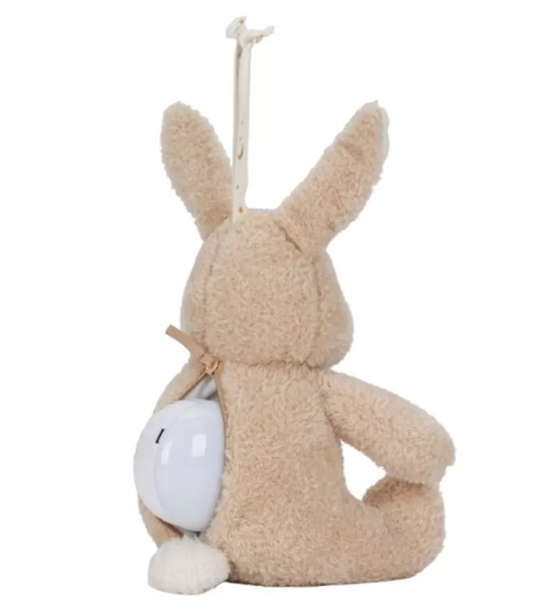 Little Dutch jucarie plus cu sunete albe si lumina de veghe Newborn Naturals 0m+ Bunny