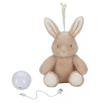 Little Dutch jucarie plus cu sunete albe si lumina de veghe Newborn Naturals 0m+ Bunny