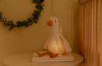 Little Dutch jucarie plus cu sunete albe si lumina de veghe Newborn Naturals 0m+ Goose