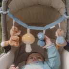 Little Dutch jucarie senzoriala pentru carucior 0m+ Forest Friends Blue