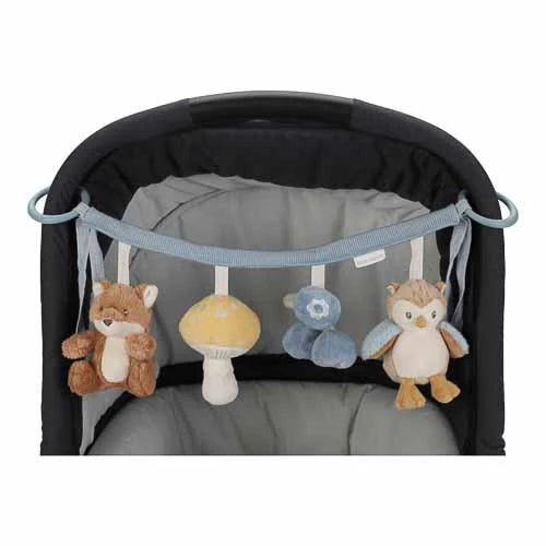 Little Dutch jucarie senzoriala pentru carucior 0m+ Forest Friends Blue