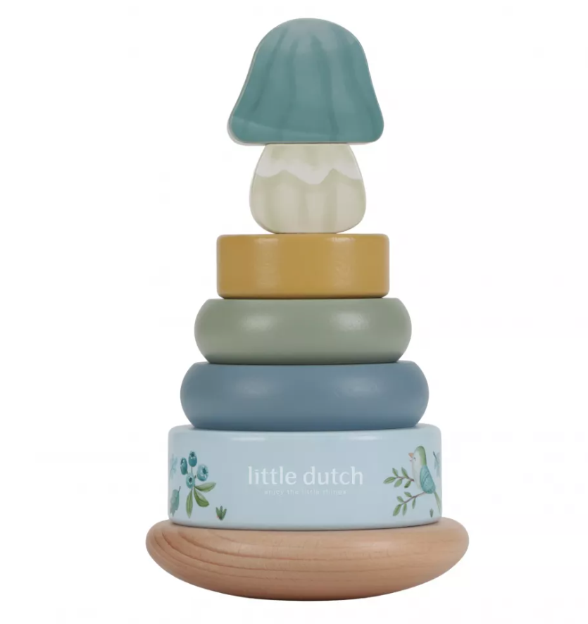Little Dutch jucarie din lemn FSC pentru stivuire 12m+ Forest Friends