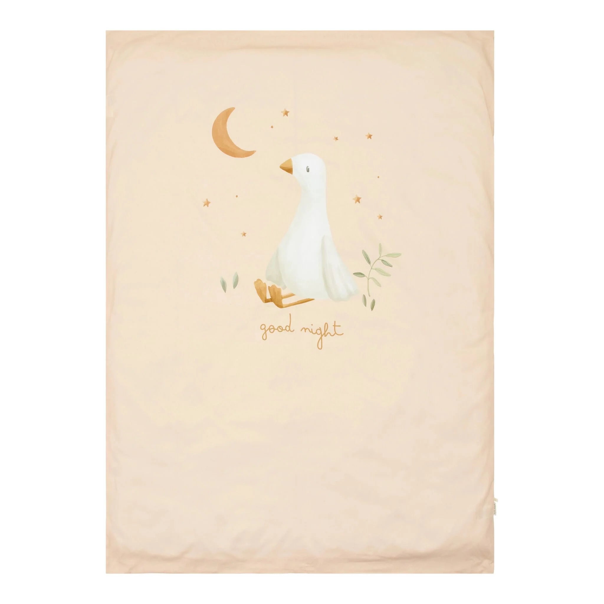 Little Dutch lenjerie pat din bumbac organic 140x110 cm 0m+ Newborn Naturals - Little Goose Imagine secundară a produsului