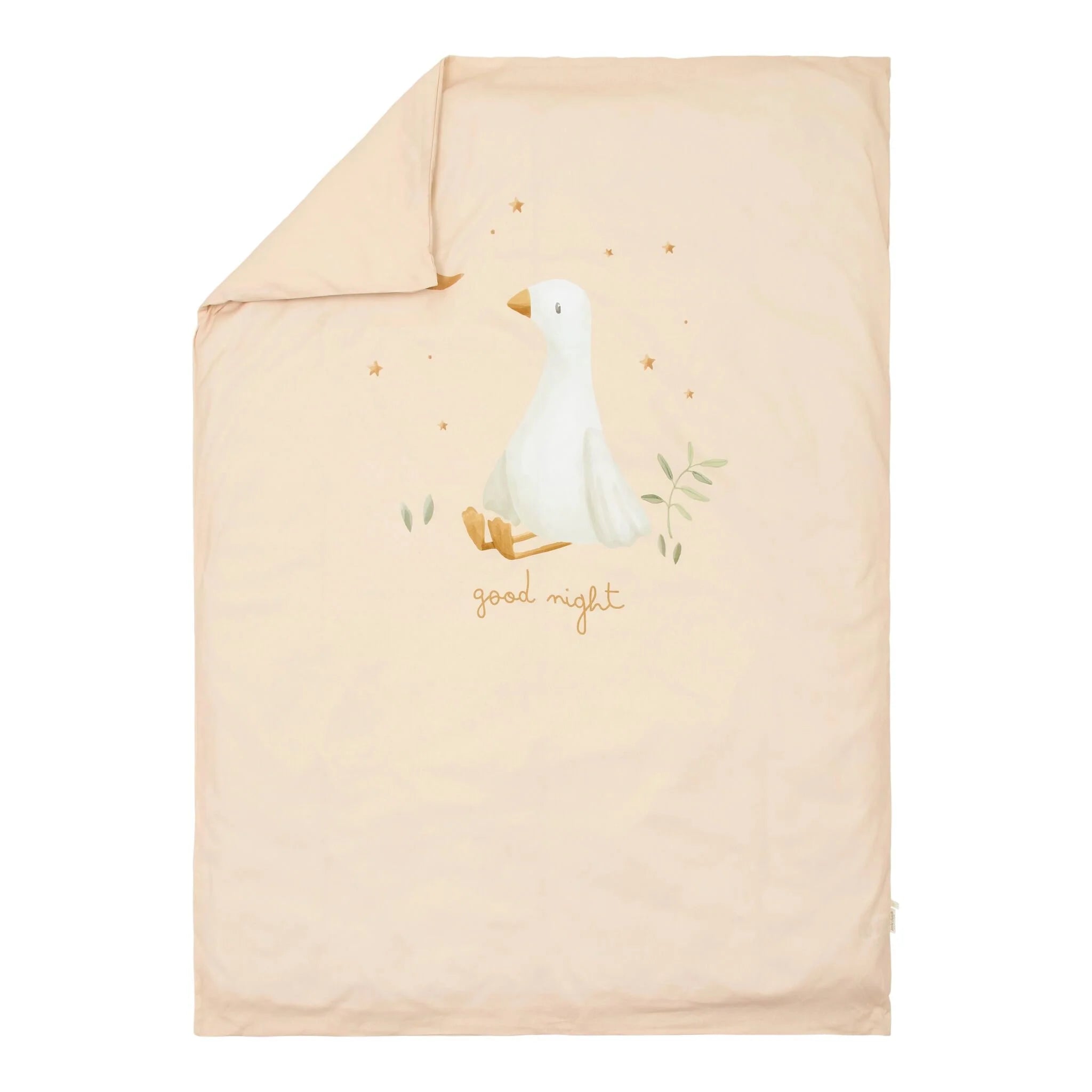 Little Dutch lenjerie pat din bumbac organic 140x110 cm 0m+ Newborn Naturals - Little Goose