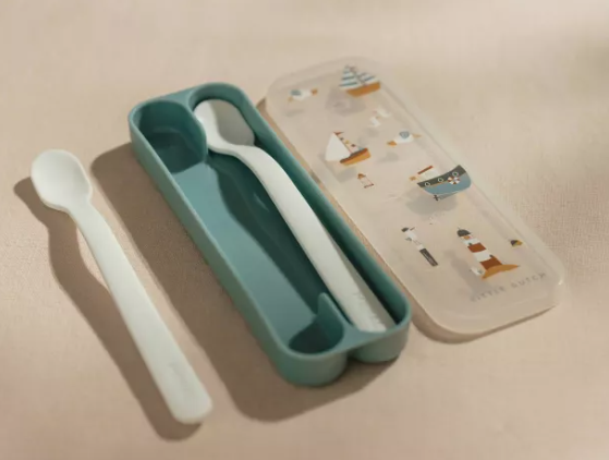 Little Dutch lingurita pentru bebelusi set de 2 bucati 4 m+ Sailor Bay