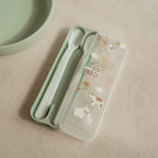 Little Dutch lingurita pentru bebelusi set de 2 bucati 4 m+ Little Farm Green