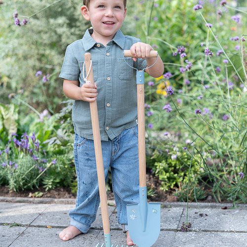 Little Dutch lopata pentru gradinarit 4 ani+ Forest Friends Blue