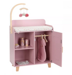 Little Dutch masa de schimbat scutecele cu accesorii pentru papusi 3 ani+ Roz