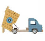 Little Dutch masina din lemn FSC cu accesorii 18m+ Camion de transport Multicolored