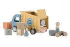 Little Dutch masina din lemn FSC cu accesorii 18m+ Camion de transport Multicolored