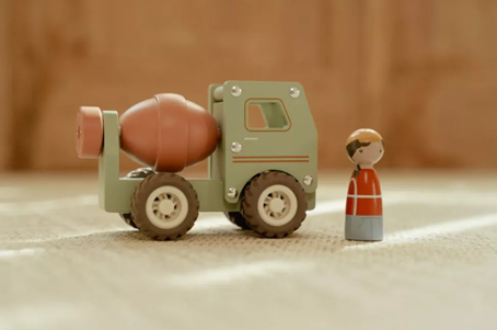 Little Dutch masinuta din lemn FSC 18m+ Betoniera