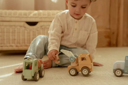 Little Dutch masinuta din lemn FSC 18m+ Betoniera