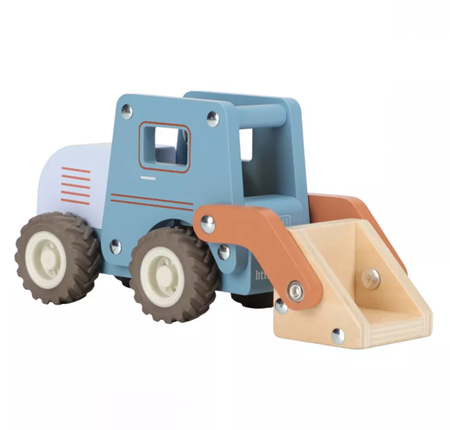 Little Dutch masinuta din lemn FSC 18m+ Buldozer Imagine secundară a produsului