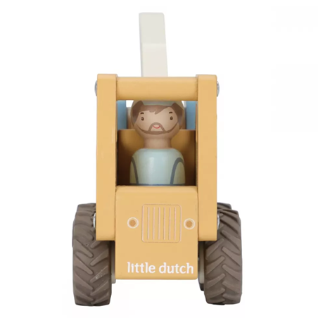Little Dutch masinuta din lemn FSC 18m+ Macara