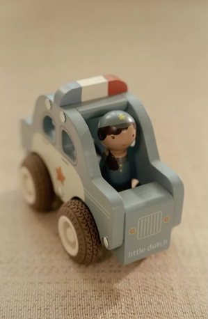 Little Dutch masinuta din lemn FSC 18m+ Politie