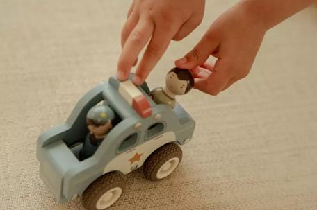 Little Dutch masinuta din lemn FSC 18m+ Politie
