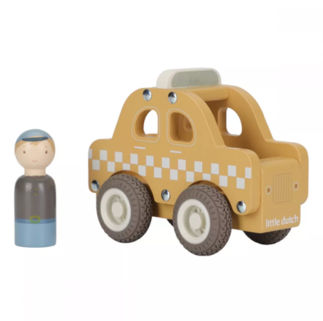 Little Dutch masinuta din lemn FSC 18m+ Taxi