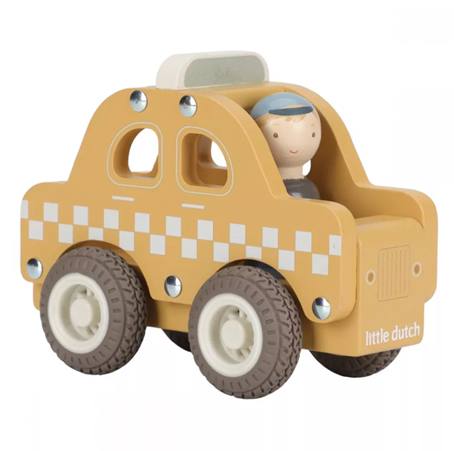 Little Dutch masinuta din lemn FSC 18m+ Taxi