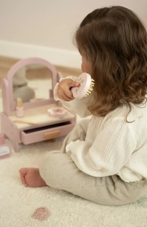 Little Dutch masuta de toaleta cu accesorii pentru joc de rol 3 ani+ Pink