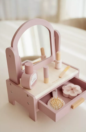 Little Dutch masuta de toaleta cu accesorii pentru joc de rol 3 ani+ Pink