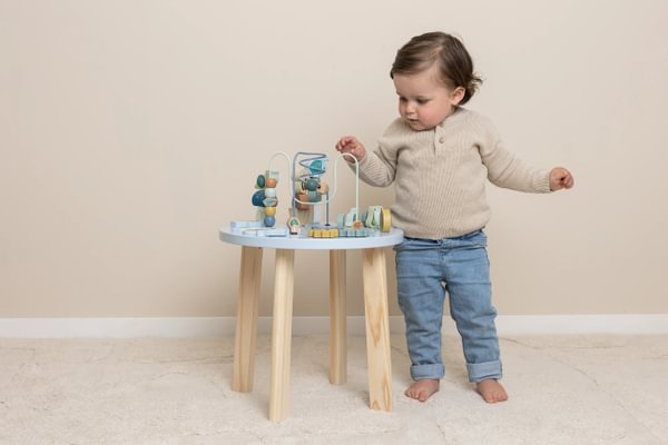 Little Dutch masuta din lemn FSC cu activitati 12m+ Forest Friends