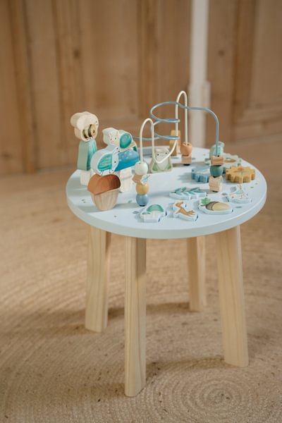 Little Dutch masuta din lemn FSC cu activitati 12m+ Forest Friends