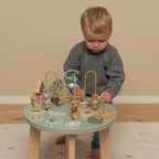 Little Dutch masuta din lemn FSC cu activitati 12m+ Little Farm