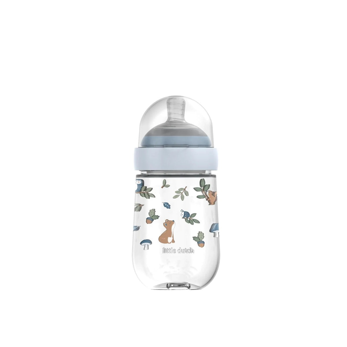 Little Dutch Mepal biberon 240 ml cu tetina silicon 0m+ Forest Friends