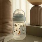 Little Dutch Mepal biberon 240 ml cu tetina silicon 0m+ Forest Friends
