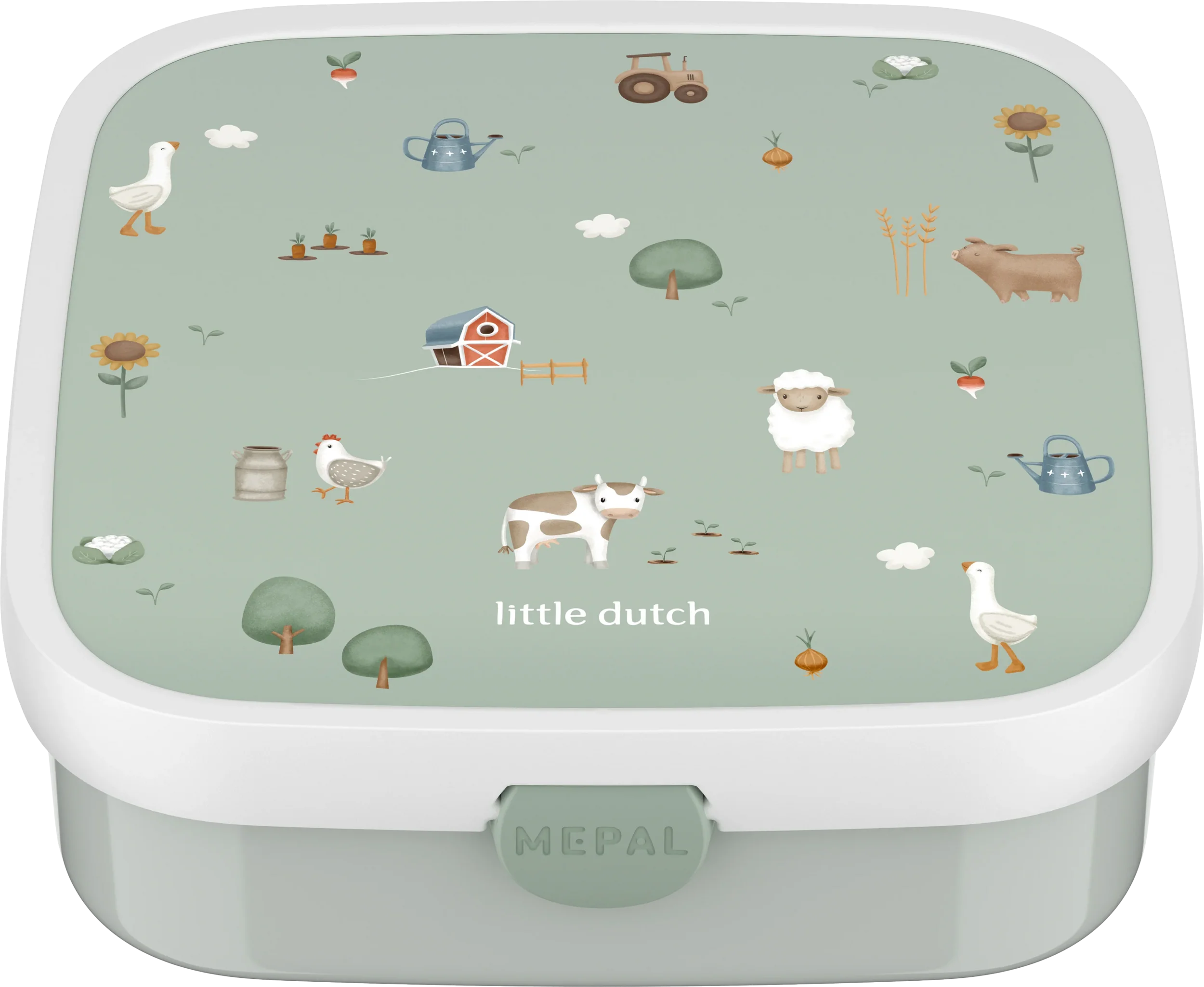 Little Dutch Mepal caserola pranz Bento 3 ani+ Little Farm Green