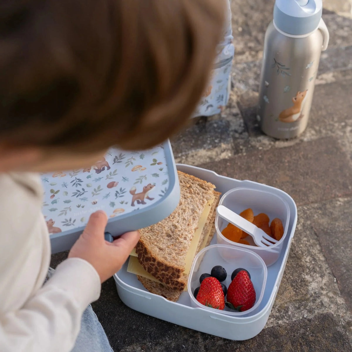 Little Dutch Mepal caserola pentru pranz Bento Campus mare 3 ani+ Forest Friends