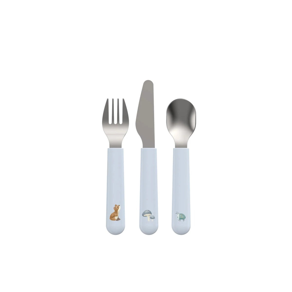 Little Dutch Mepal set tacamuri 3 piese cu inox 12m+ Forest Friends Imagine principală a produsului