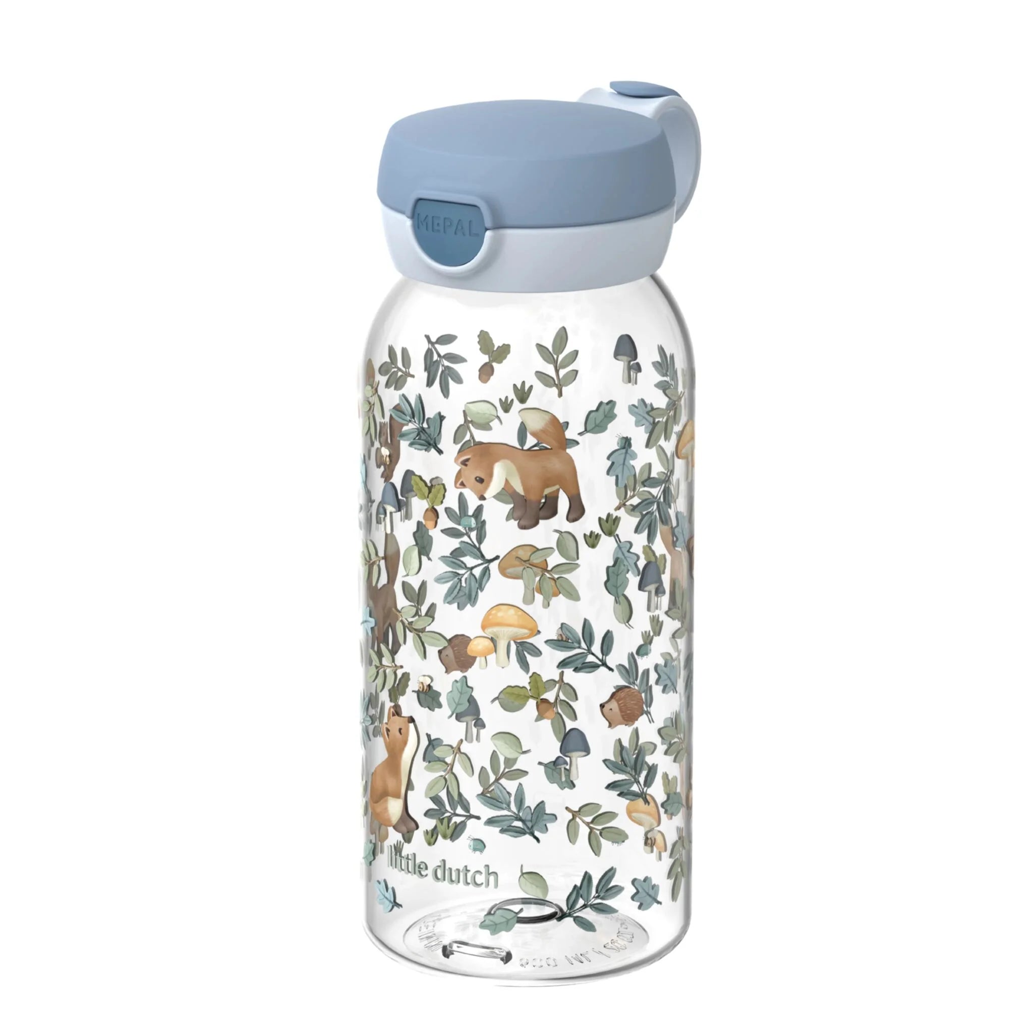 Little Dutch Mepal sticla de apa cu capac flip Pop-up 600 ml 3 ani+ Forest Friends vulpe
