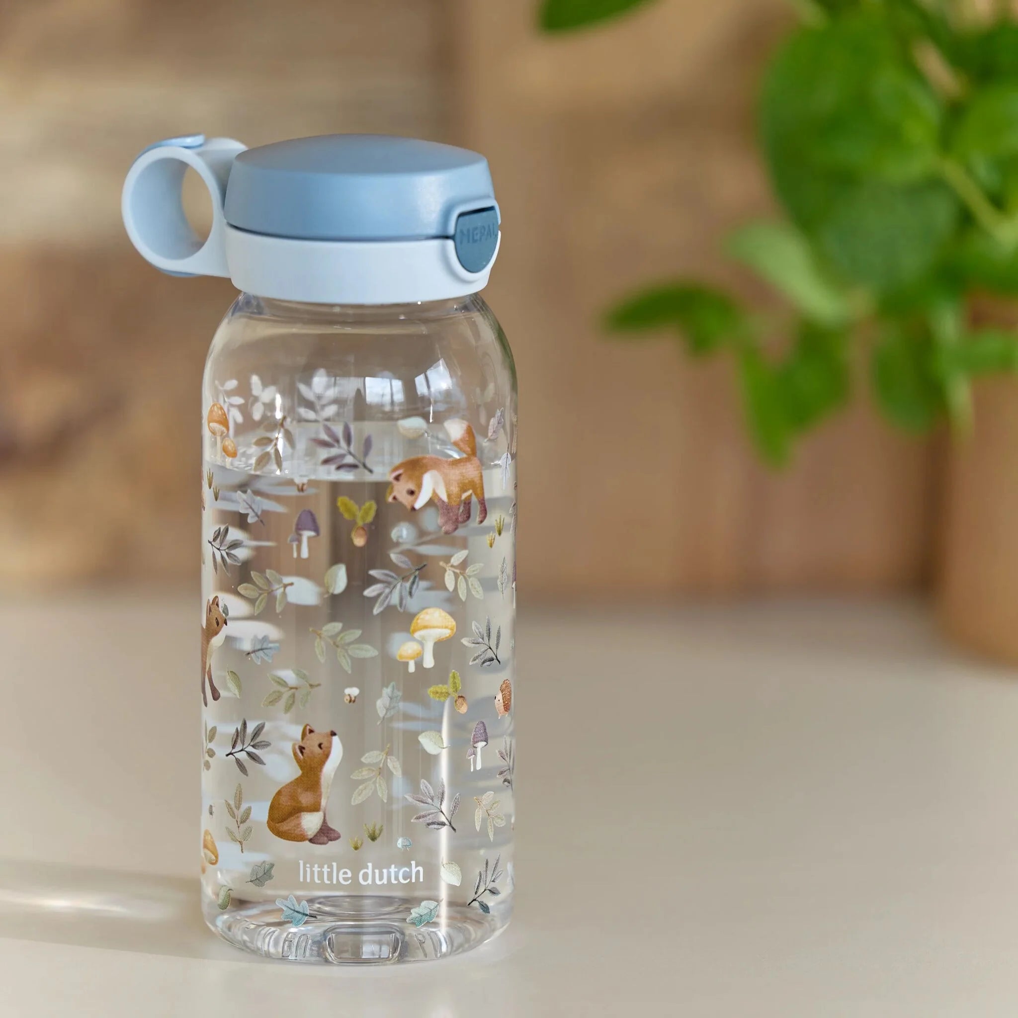 Little Dutch Mepal sticla de apa cu capac flip Pop-up 600 ml 3 ani+ Forest Friends vulpe Imagine secundară a produsului