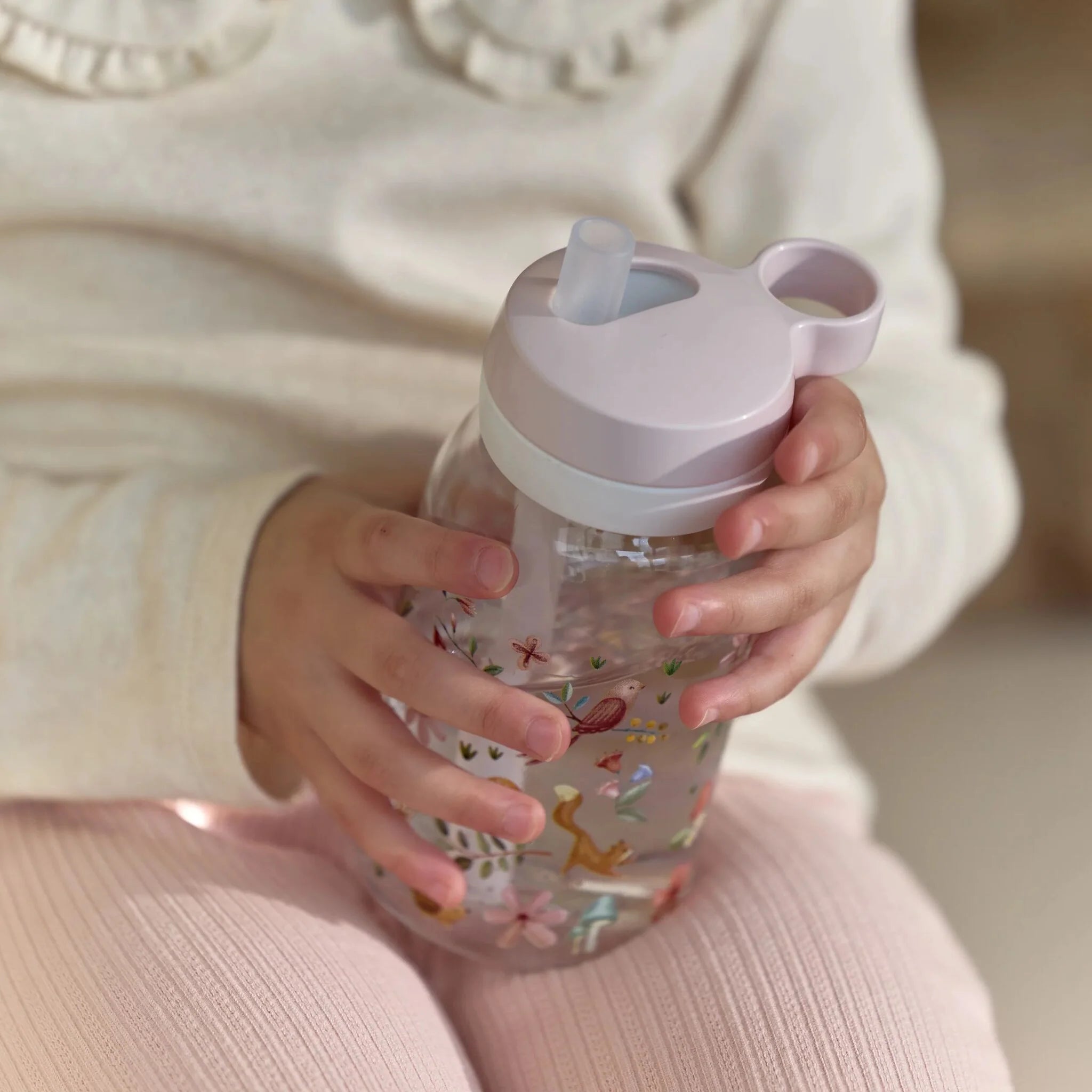 Little Dutch Mepal sticla de apa cu pai 450 ml 3 ani+ Fairy Garden