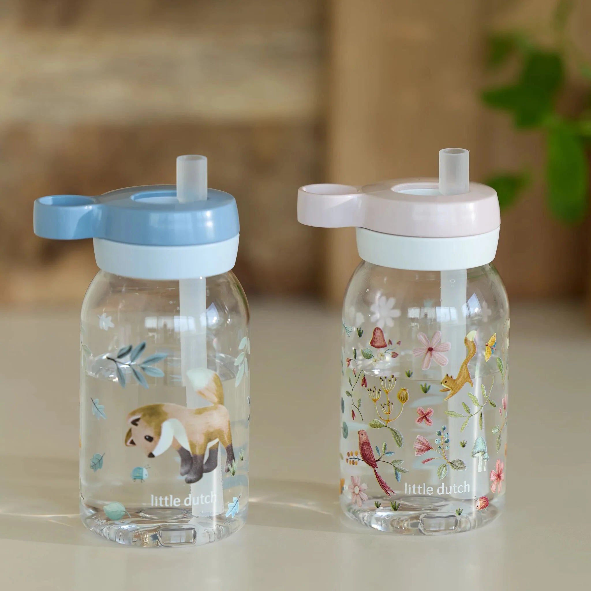 Little Dutch Mepal sticla de apa cu pai 450 ml 3 ani+ Fairy Garden